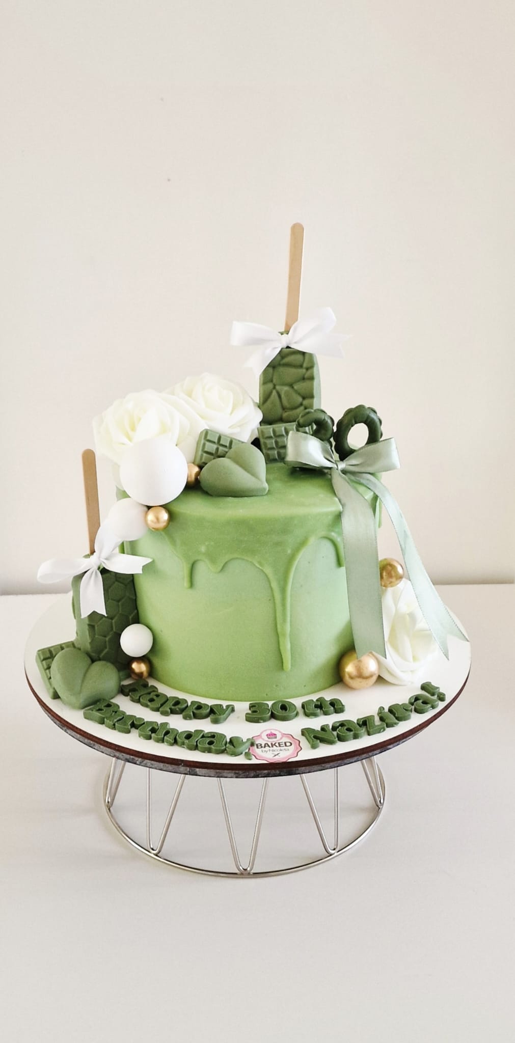 Bespoke custom celebration cake for Ladies & Elegance handcrafted by Nicoleta